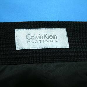 C004■USED 中古衣料 春夏 キングサイズ Calvin Klein カルバンクライン グレー系 マイクロメッシュ ハイパーストレッチスラックス W98cmの画像4