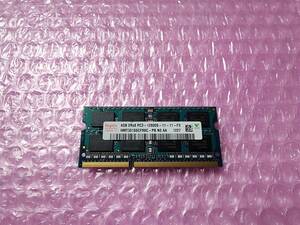 即決 hynix製 DDR3 4GB PC3-12800S PC3-8500S互換 PC3-10600S互換 SO-DIMM 204pin 送料120円～