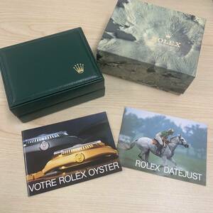 [N-19031]1 jpy start ROLEX case box only for storage 16030 Date Just for secondhand goods pillow have appreciation for booklet attaching Rolex for watch 