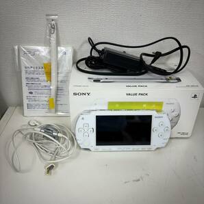 【K-27280】PSP-1000 バリューパック ストラップ 充電ケーブル イヤホン付き ジャンクの画像2