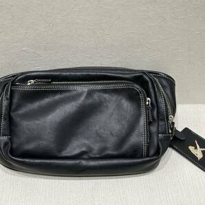 【KIM-1862】【1円～】KITAMURA キタムラ ボディバッグ ウェストポーチ ブラック ユニセックス 鞄 中古品の画像1