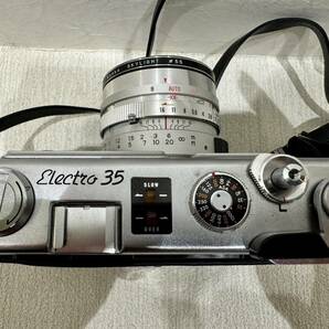 【KIM-1803】1円～ YASHICAヤシカ ELECTRO35 エレクトロ35 フィルムカメラ 当時物 ヴィンテージ 現状保管品 ケース付 動作未確認の画像6