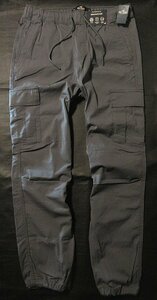 本物正規◆ホリスター◆ストレッチ チノカーゴパンツ/ジョガー PARACHUTE PANT■M■グレー■0025-220■新品■吸湿速乾