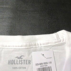 本物正規◆ホリスター◆Tシャツ アップリケ 0056-100■M■白■新品/綿100％ HOLLISTERの画像4