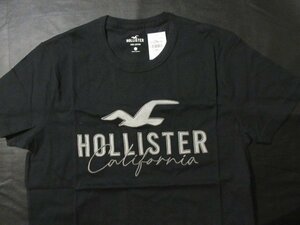 本物正規◆ホリスター◆Tシャツ アップリケ 0056-900■Ｓ■黒■新品/綿100％ HOLLISTER