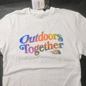 本物正規◆ノースフェイス◆Tシャツ PRIDE■白/OMBRE■XL■OUTDOORS TOGETHER 新品■アメリカ限定■891 THE NORTH FACE 半袖の画像2