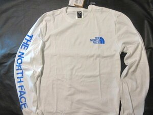 Подлинная северная поверхность ◆ с длинным рукавом T -Fish Logo Logo White/Blue ■ xl ■ Hite Hit ■ New/American Limited/D51