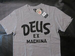 本物正規◆Deus ex Machina デウス◆Tシャツ CURVY■S■グレー ヘビーウェイトコットン 新品・アメリカ購入