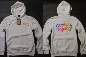 本物正規◆ノースフェイス◆スウェットパーカー PRIDE HOODIE■L■白 /WHITE/OMBREGRAPHIC■新品/アメリカ限定/A69/裏地起毛