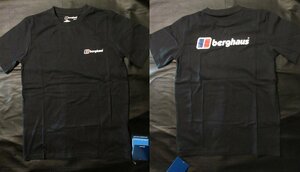  genuine article regular *berghaus bar g house * T-shirt black # Japan L size # organic cotton new goods #ORGANIC F&B