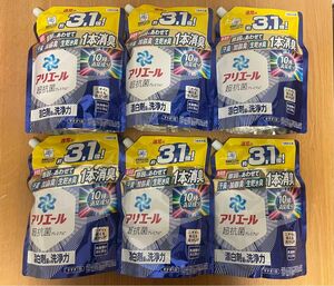 アリエール　超抗菌プレミアム　 1260g×6袋　液体洗剤　 洗濯洗剤　 つめかえ用　 アリエール　P&G 1本消臭　約3.1倍