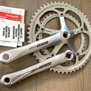 ★1セットのみ 未使用 CAMPAGNOLO カンパニョーロ VELOCE ヴェローチェ 172.5mm 39-53T 10S シルバー 即決の画像4