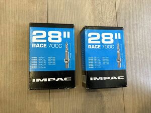 ★同梱時送料無料 未使用 2本セット IMPAC (SCHWALBE シュワルベ) RACE 28/700C 700×20-28C 仏式チューブ バルブ長60mm 即決