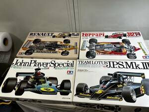 （145）当時物 タミヤ TAMIYA 1/12 ビッグスケール J.P.Sロータス72D J.P.S Mk3ロータス78 フェラーリ 312T4 ルノーRE-20ターボ 