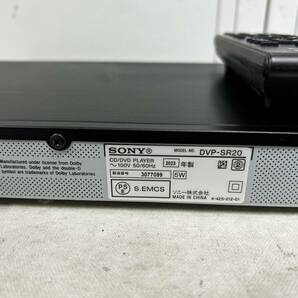 （198）2023年製 SONY ソニー CD/DVDプレーヤー DVP-SR20 リモコン付き の画像5