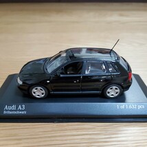 1/43 ミニチャンプス MINICHAMPS ミニカー/Audi A3 4-Door 2000 Brillantschwarz/アウディ A3 4ドア ブラック_画像1