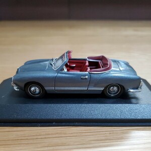 1/43 ミニチャンプス/Volkswagen Karmann Ghia Cabriolet 1949-50 blue grey metallic/フォルクスワーゲン カルマンギア カブリオレ