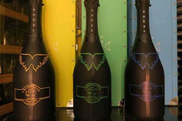 エンジェル ヘイロー 5本セット 正規品 シャンパン レッド ピンク ブルー イエロー グリーン 箱 ケース付き