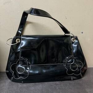 [4-123] Marie k Anne to handbag enamel handbag black black MARY QUANT Mali ka