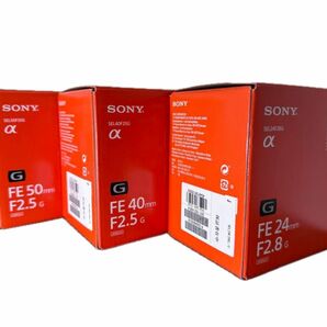 SONY Gレンズ３本セット(SEL24F28G SEL40F25G SEL50F25G)