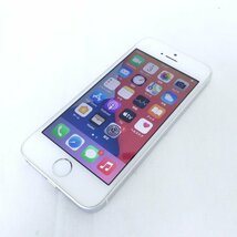 iPhoneSE 第1世代 シルバー 64GB TouchID反応OK バッテリー最大容量82% ドコモ SIMロックなし 判定○ USED /2404C_画像1