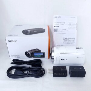 【送料無料】 SONY ソニー HANDYCAM ハンディカム HDR-CX680 ホワイト 白 ビデオカメラ 超美品 /2404C