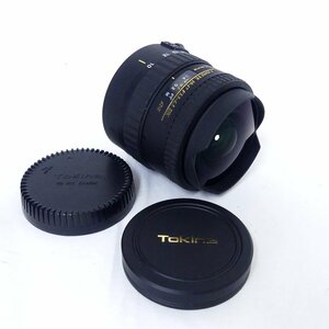 【送料無料】 Tokina トキナー FISHEYE フィッシュアイ 10-17 F3.5-4.5 DX キャノン用 デジタル一眼 魚眼 カメラレンズ 美品 /2404C