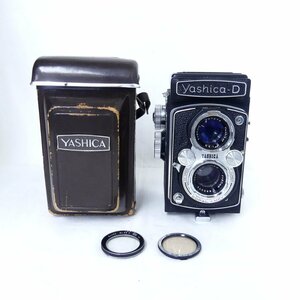 Yashica-D ヤシカD Yashikor 80mm F3.5 フィルムカメラ 二眼レフ レトロ 空シャッターOK 現状品 USED /2404C
