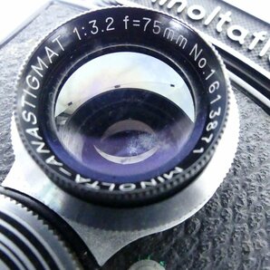 Minoltaflex ミノルタフレックス S-KONAN RAPID 75mm F3.5 F3.2 二眼レフ フィルムカメラ 現状品 USED /2404Cの画像9