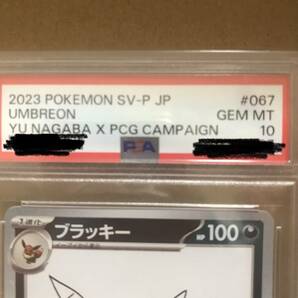 PSA10 ブラッキー プロモ 067/SV-P ナガバ ポケモンカード POKEMON YU NAGABA PROMO EEVEEの画像3