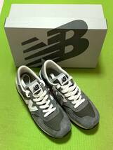 【未使用】国内正規品 NEW BALANCE M990GR1 GRAY 26.5cm M990v1_画像1