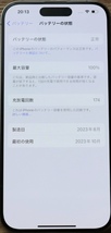 【美品】iPhone 15 Pro 256GB ナチュラルチタニウム SIMフリー_画像6