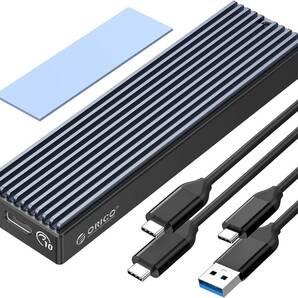 ORICO M.2 SSD 外付けケース M2 SSD ケース NVMe / SATA 両対応 USB3.2 Gen2接続 10Gbps高速転送 UASP対応 アルミケースの画像1