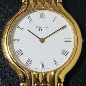 1円〜Christian Dior クリスチャン ディオール クォーツウォッチ メンズ腕時計 026