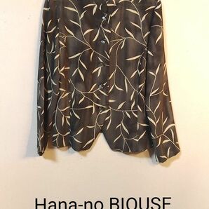 トップスHana-no BIOUSE 日本製ブラウスジャケット長袖　MーMLサイズ