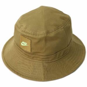 NIKE CORE BUCKET-GOLDEN MOSS [CK5324-382-TAN] ナイキ バケットハット バケハ 帽子 ベージュ ブラウン HATの画像1