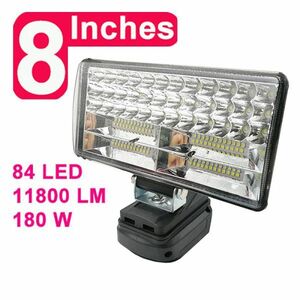 180W LED ワークライト USB充電付き マキタバッテリー 18V 14V 投光器 互換 DIY 集魚灯 作業 防災 キャンプ 夜釣り 照明 互換 防犯 Y0564