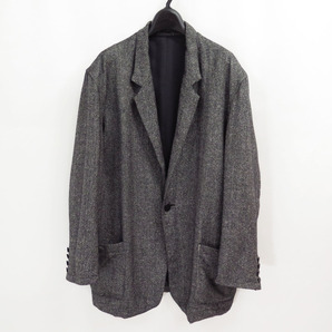 70s 80s Y's YOHJI YAMAMOTO WOOL TWEED HERRINGBONE JACKET VINTAGE ワイズ ヨウジヤマモト ツイード ヘリンボーン ジャケット ビンテージの画像1