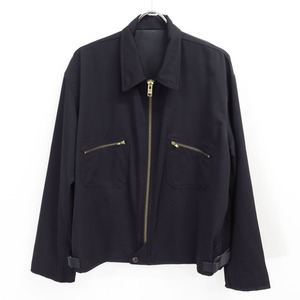 1992 Y's for men Wool Gabardine Blouson Jacket Yohji Yamamoto Pour homme 90s ワイズフォーメン ウール ジップ ブルゾン ジャケット