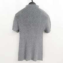 PLEATS PLEASE ISSEY MIYAKE HI NECK GREY TOP プリーツプリーズ イッセイミヤケ ハイネック グレー トップス カットソー PP21-FK204_画像2