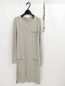 S MaxMara Wool Knit Dress エス マックスマーラ ハイゲージ ウール ニット ドレス ワンピース グレー