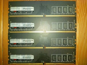 W4U2400PS-4G Panram 刻印 SK Hynixチップ搭載 - PC4-19200/DDR4-2400 XMP Unbuffered 288Pin DDR4 UDIMM 16GB(4GB x4) 動作品