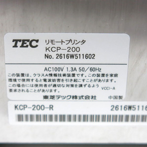 04K020 TEC OrderStar リモートプリンタ [KCP-200] 2点セット 通電・紙送り・カットまでOK 実用？ 未確認 現状 売り切りの画像9