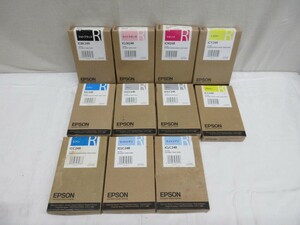 04Y021 【 長期保管・未使用品 】 EPSON インクカートリッジ px-6000/7000/9000 全７色 / １１本セット ※使用期限切れ※ 現状渡し