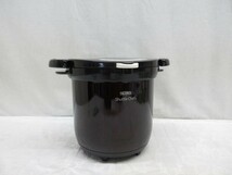 04Y054 【 中古品 】 THERMOS サーモス Shuttle Chef 真空保温調理器 KBG-4500 ブラック ※ガラス蓋欠品※ 現状渡し_画像1