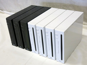 04K190 任天堂 Nintendo Wii 本体のみ 白・黒 [7台セット] 完全ジャンク 部品取りなどに 売り切り