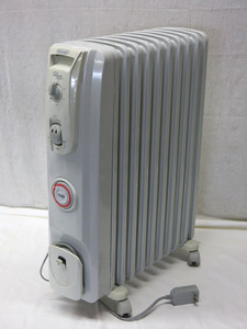 25WK020 DeLonghite long gi oil heater RADIA [R731015EFS] 1500W electrification OK used damage equipped present condition selling out 