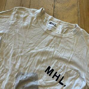 ★MHL./MARGARET HOWELL/マーガレットハウエル/半袖Tシャツ/半袖/Tシャツ/ロゴ/ワンポイント/メンズ/Mサイズの画像2