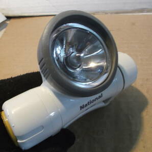 ヘッドライト 頭 ベルト無し ナショナル 松下電器 夜間作業 道具 乾電池式 灯り 送料無料の画像2