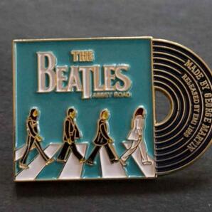 空LPレコード　横断歩道■新品『 ビートルズ/The Beatles』『アビイ・ロード』（Abbey Road）■金属ピンバッジ バッチ■ロックバンド.Music